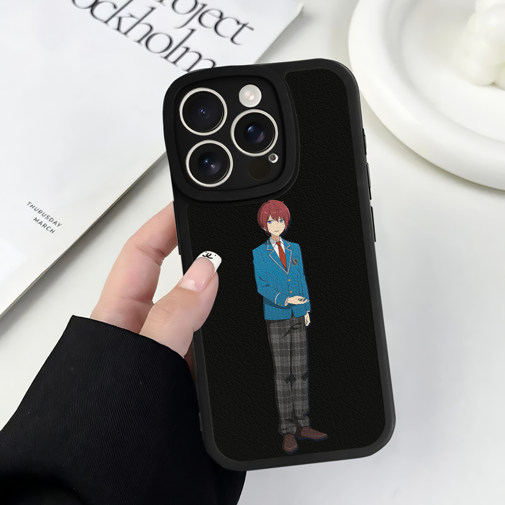 （画像用） あんさんぶるスターズ! Ensemble Stars 【iPhone 16シリーズ対応】シリコンスマホケース（レザー調） 材質：シリコン